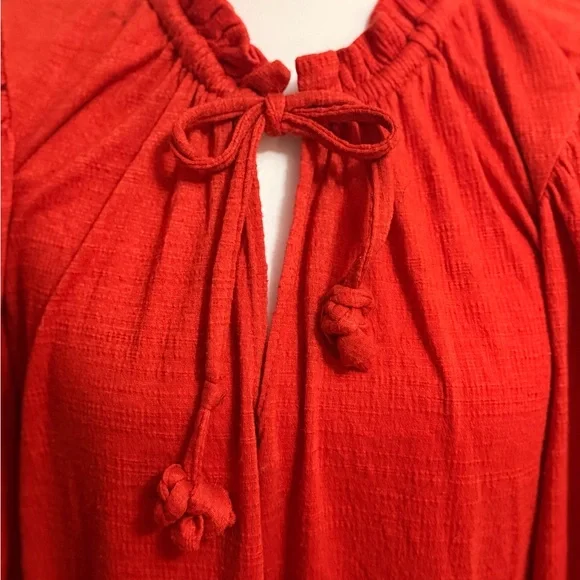 Max Studio Vibrant Red Long Sleeve Dress - Picture 3 of 5